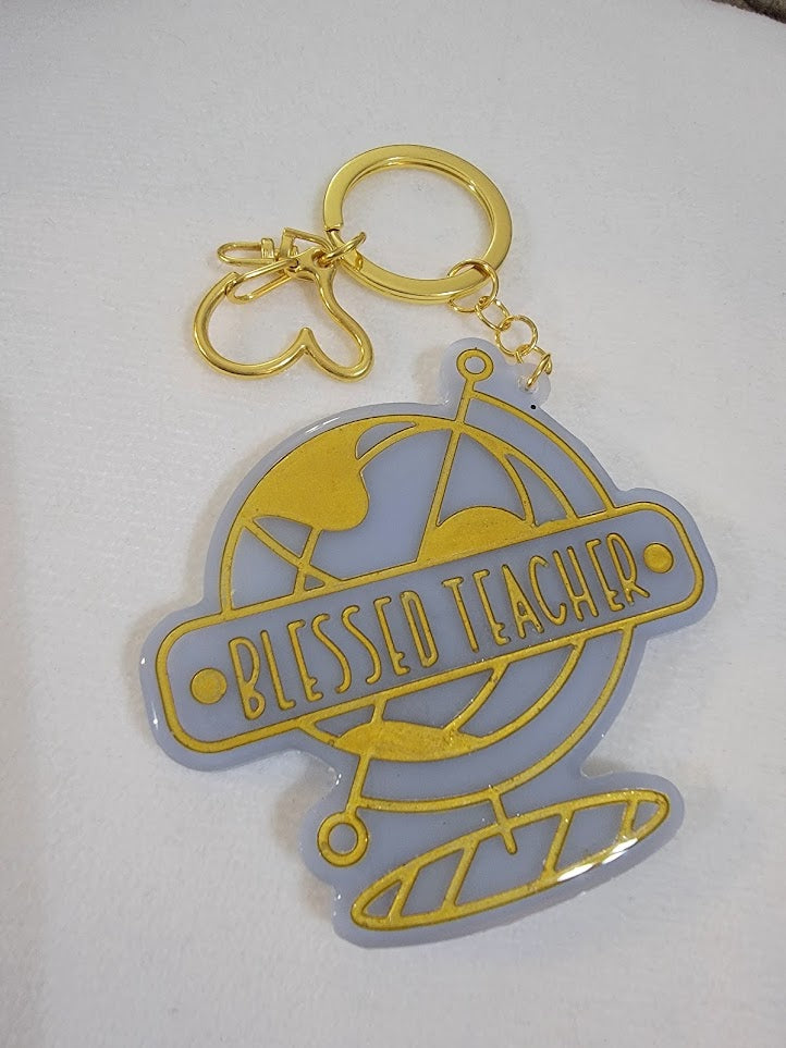 "Blessed Teacher" Keychain