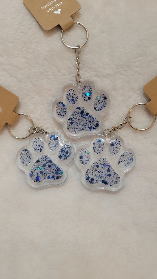 Paw Print Keychain