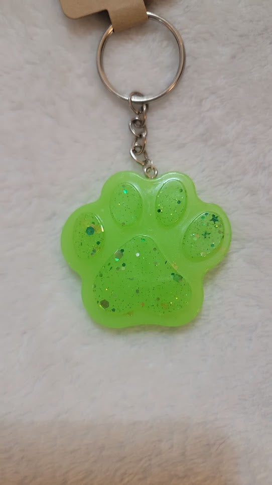 Paw Print Keychain
