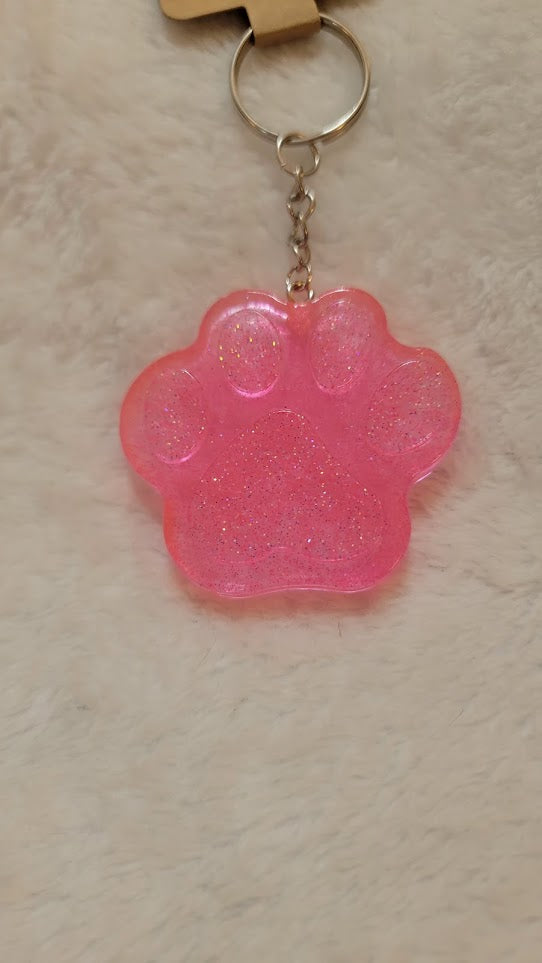Paw Print Keychain