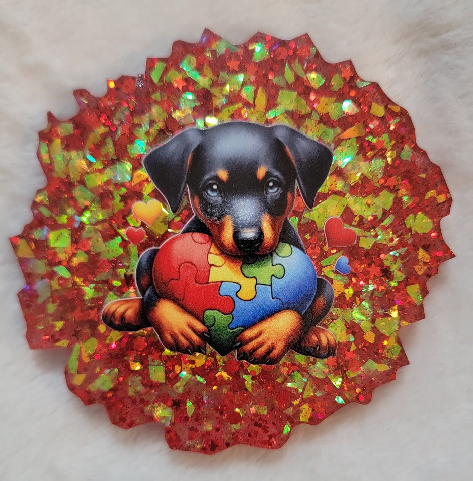 Puppy Autism Coasters
