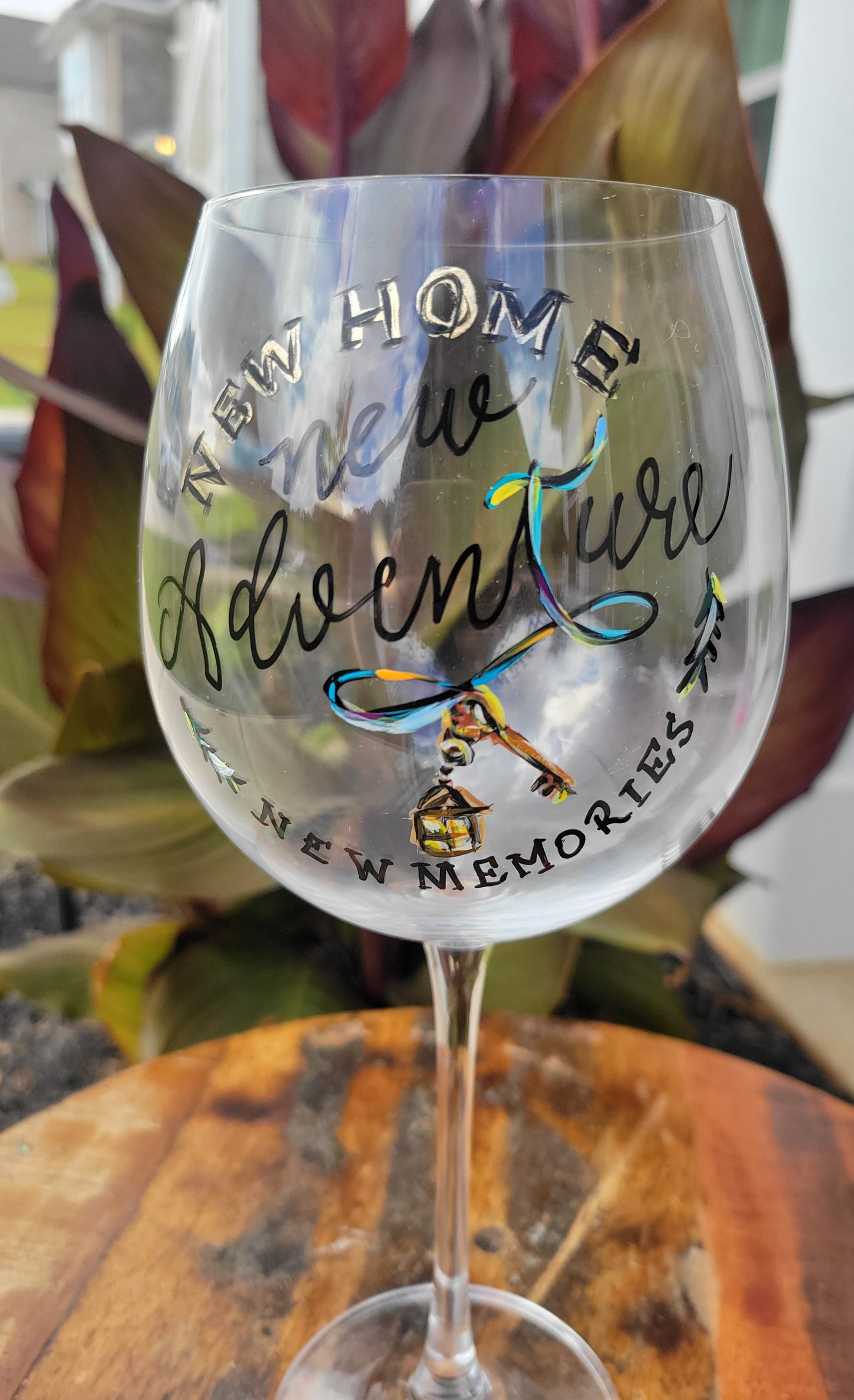New Adventure. Wine Glass
