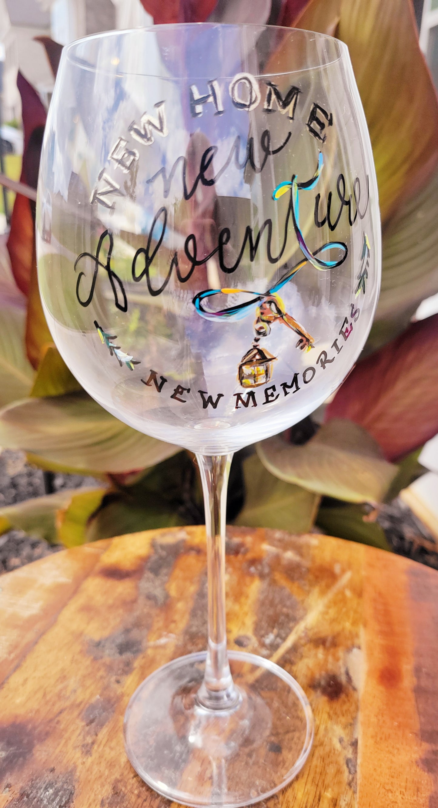 New Adventure. Wine Glass