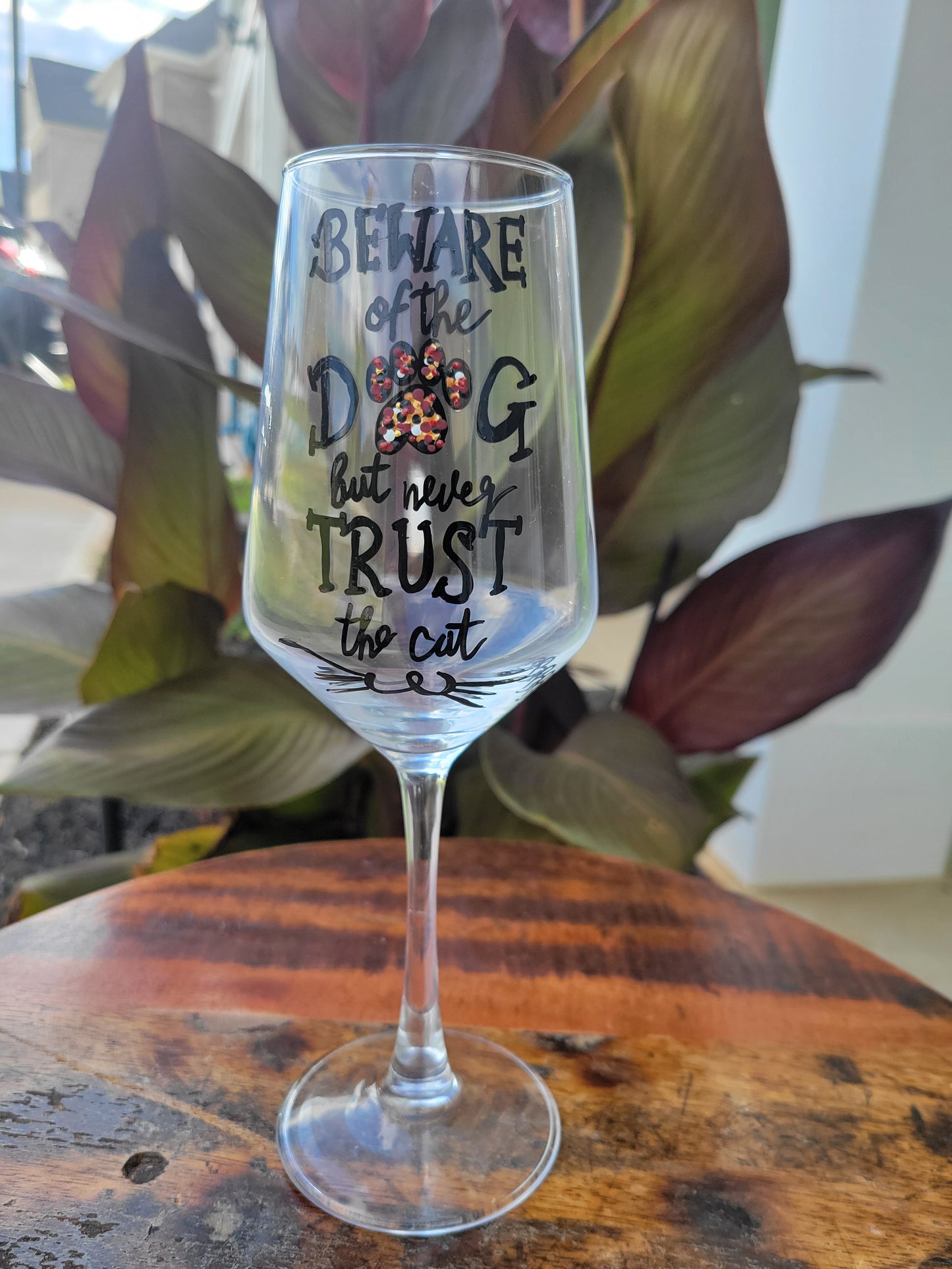 Dog/Cat Wine Glass