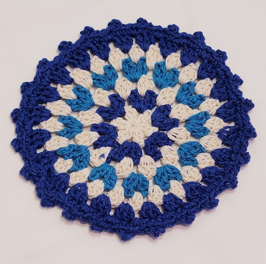 Rainbow Crochet Coasters