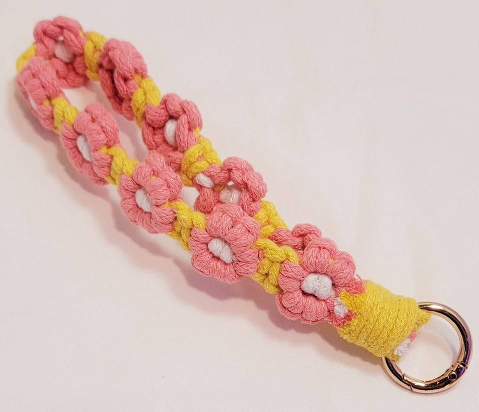 Flower Crochet Keychain - two options available