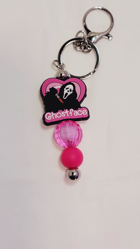 Heart Horror Beaded Bar KeyChain - Multiple Options