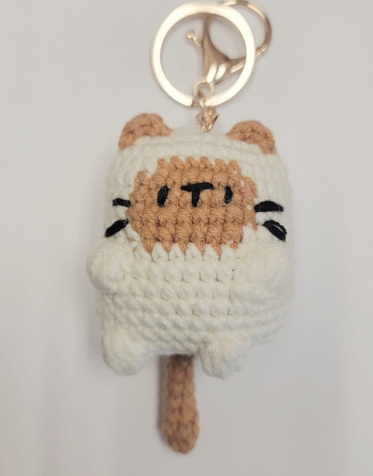 Crochet Cat Keychain