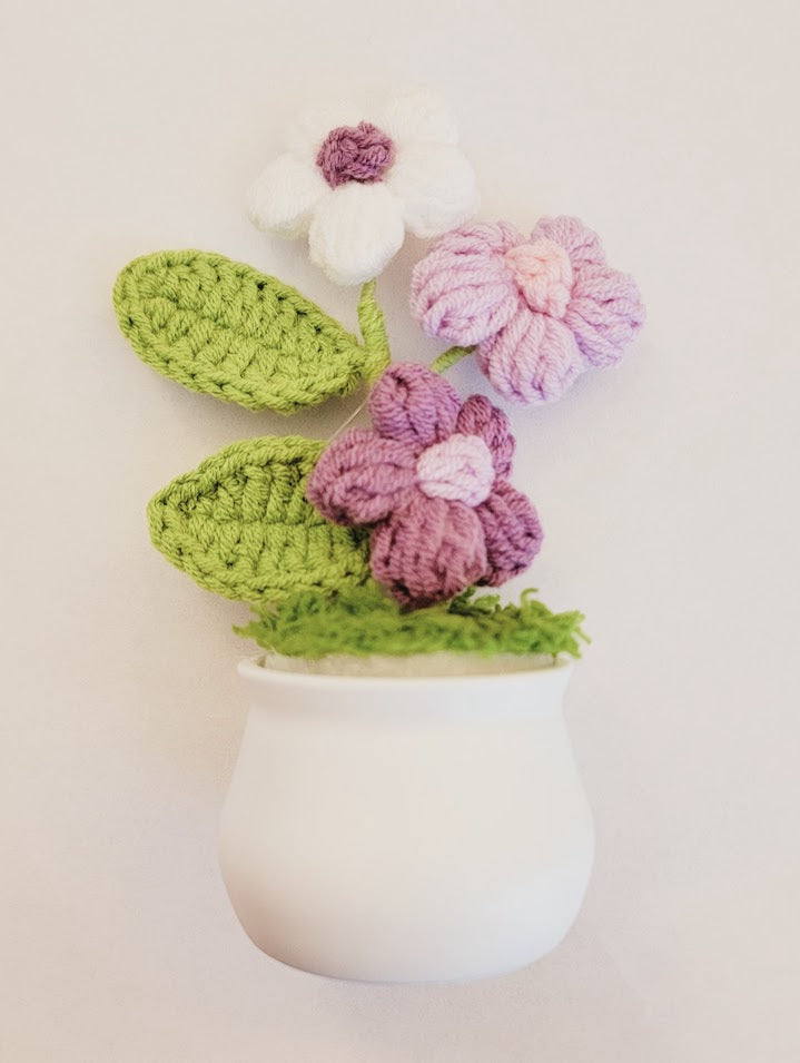 Potted Crochet Plant