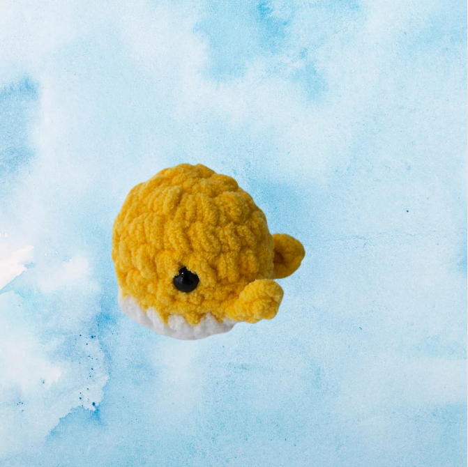 Mini Crochet Whale- multiple colors