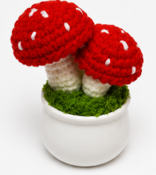 Potted Crochet Plant