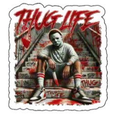 Thug Life Stickers - Your Favorite Halloween Characters