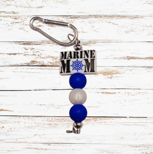 "Marine Mom" Keychain