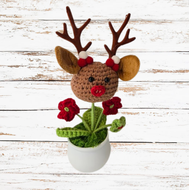 Potted Crochet Plant