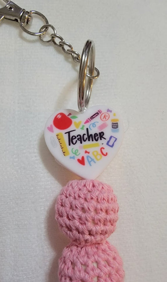 Heart Teacher Keychain