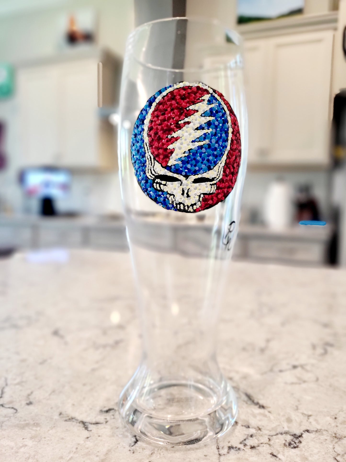 Dead head XL pint glass