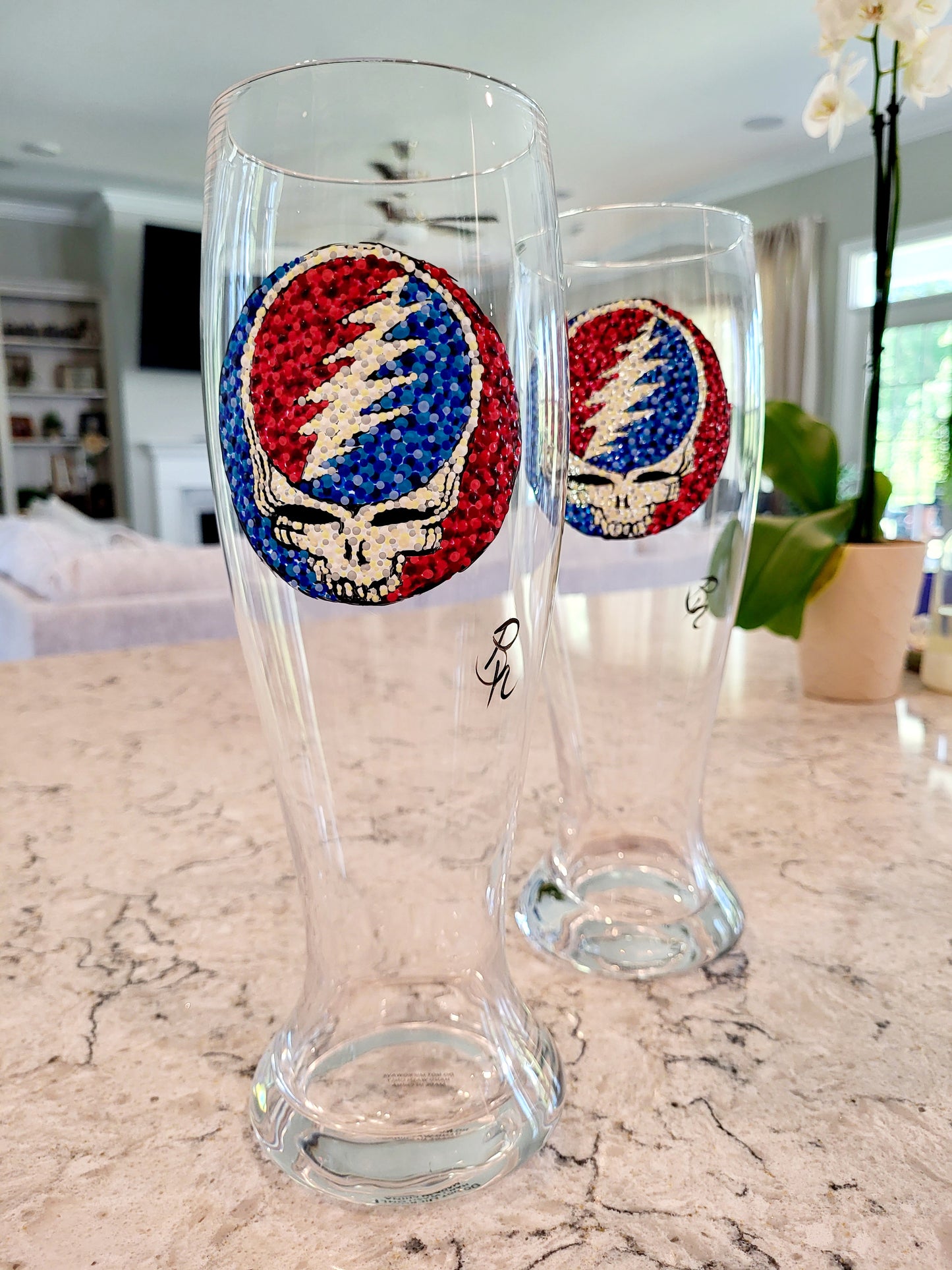 Dead head XL pint glass