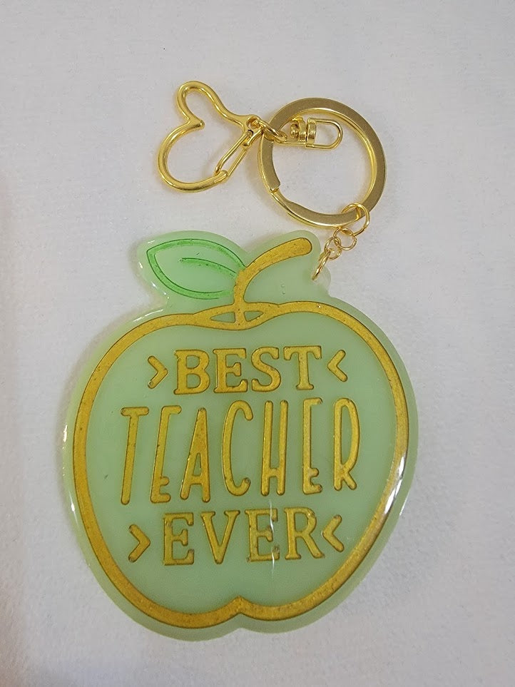 "Best Teacher Ever" Keychain