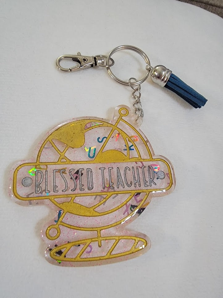 "Blessed Teacher" Keychain