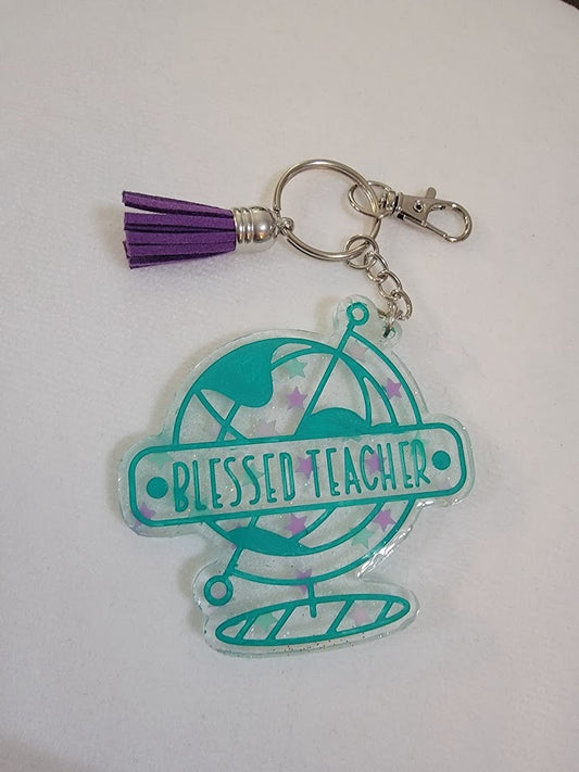 "Blessed Teacher" Keychain