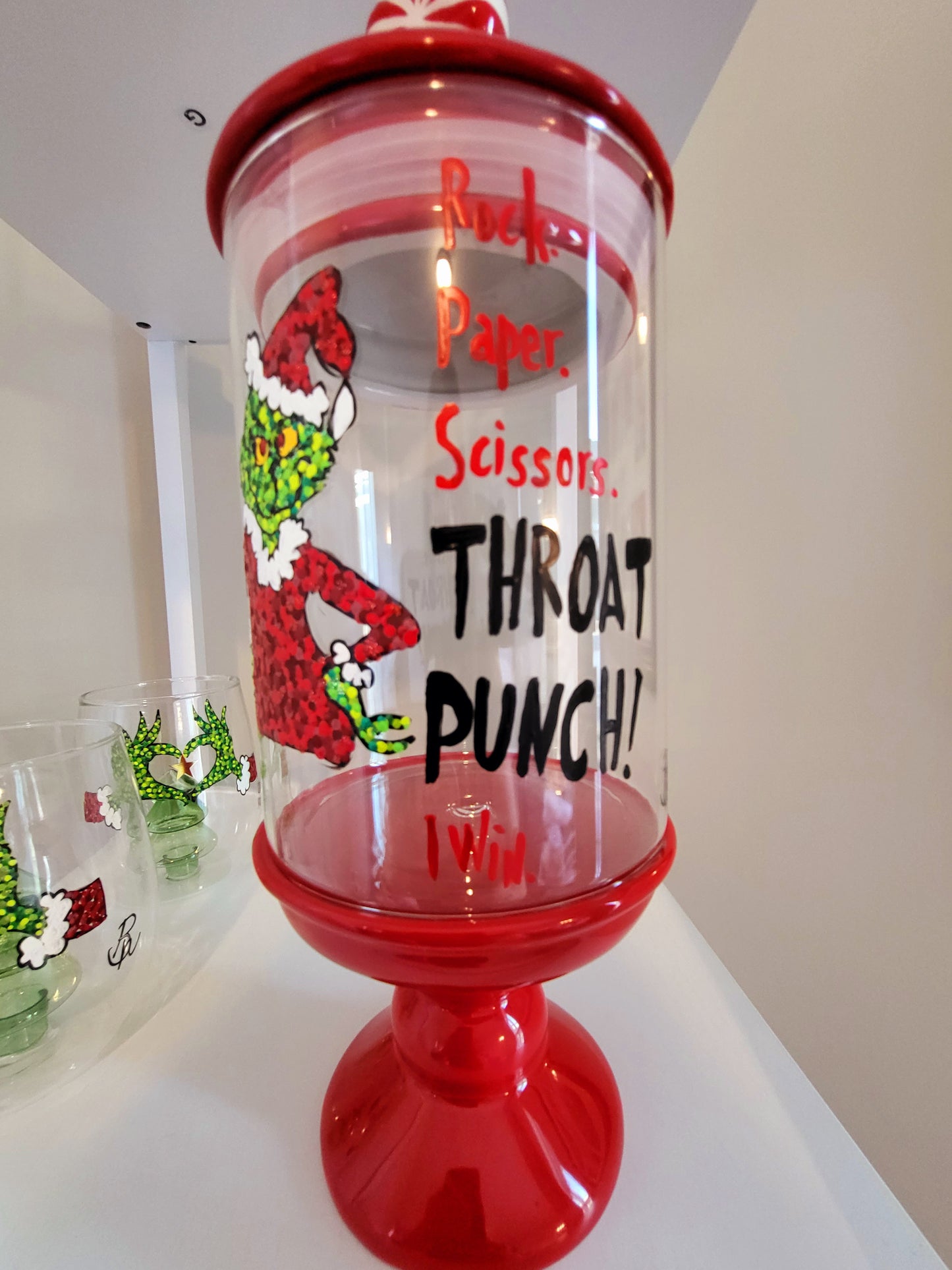 Grinch Candy Jar