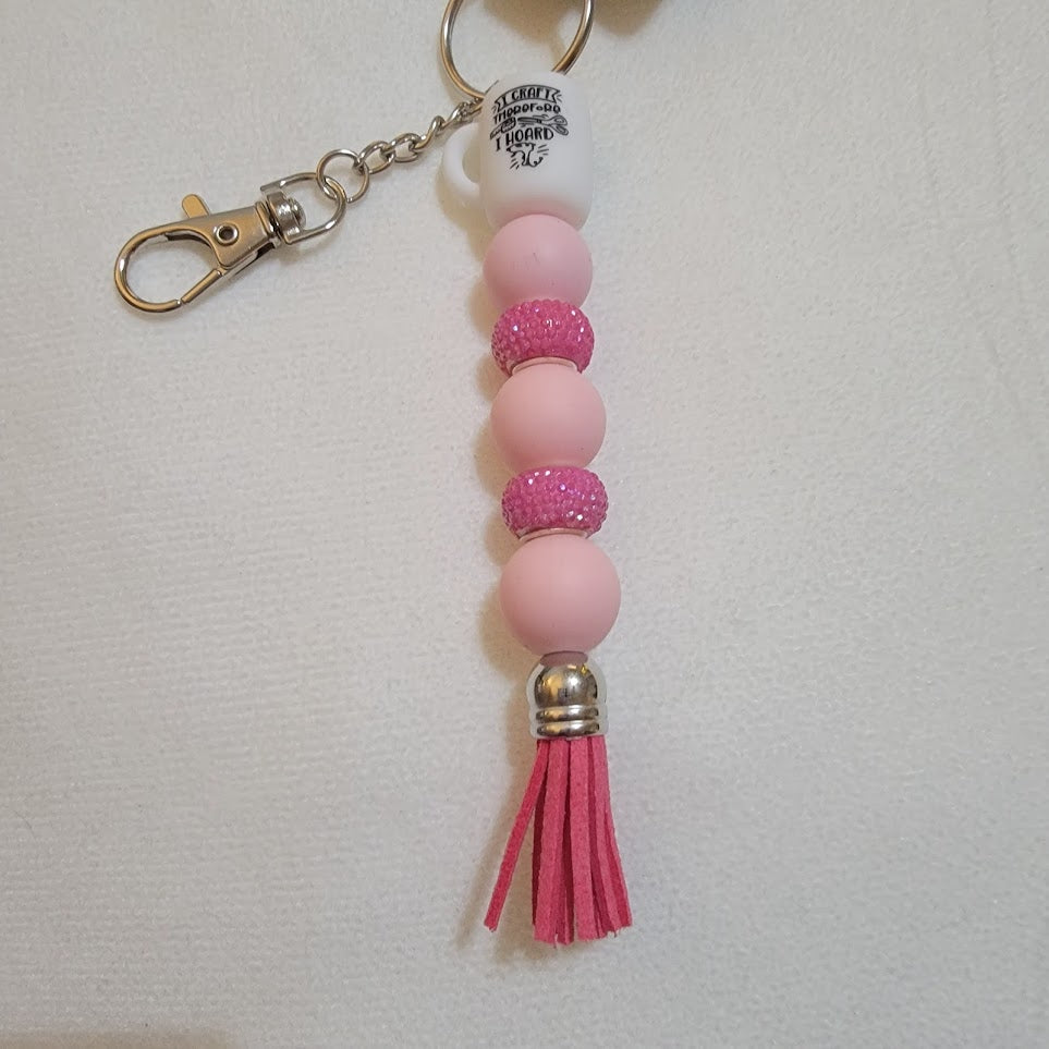 "I craft, therefore I hoard" Keychain