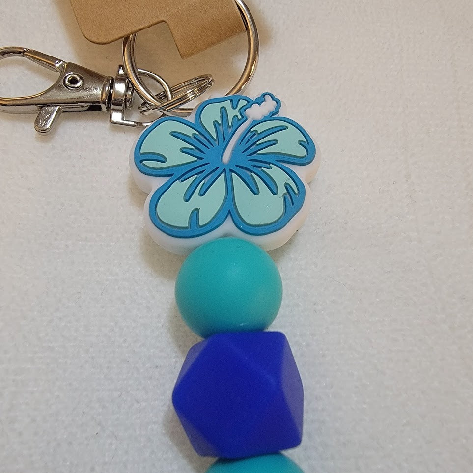 Hawaiian Flower Keychain