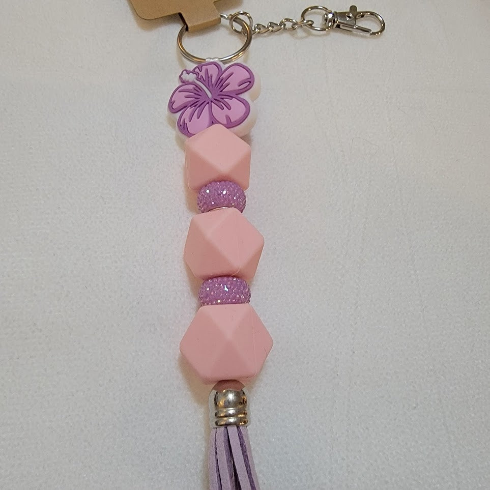 Hawaiian Flower Keychain