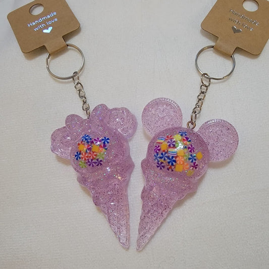 Minnie and Mickey Keychain (sold separately)