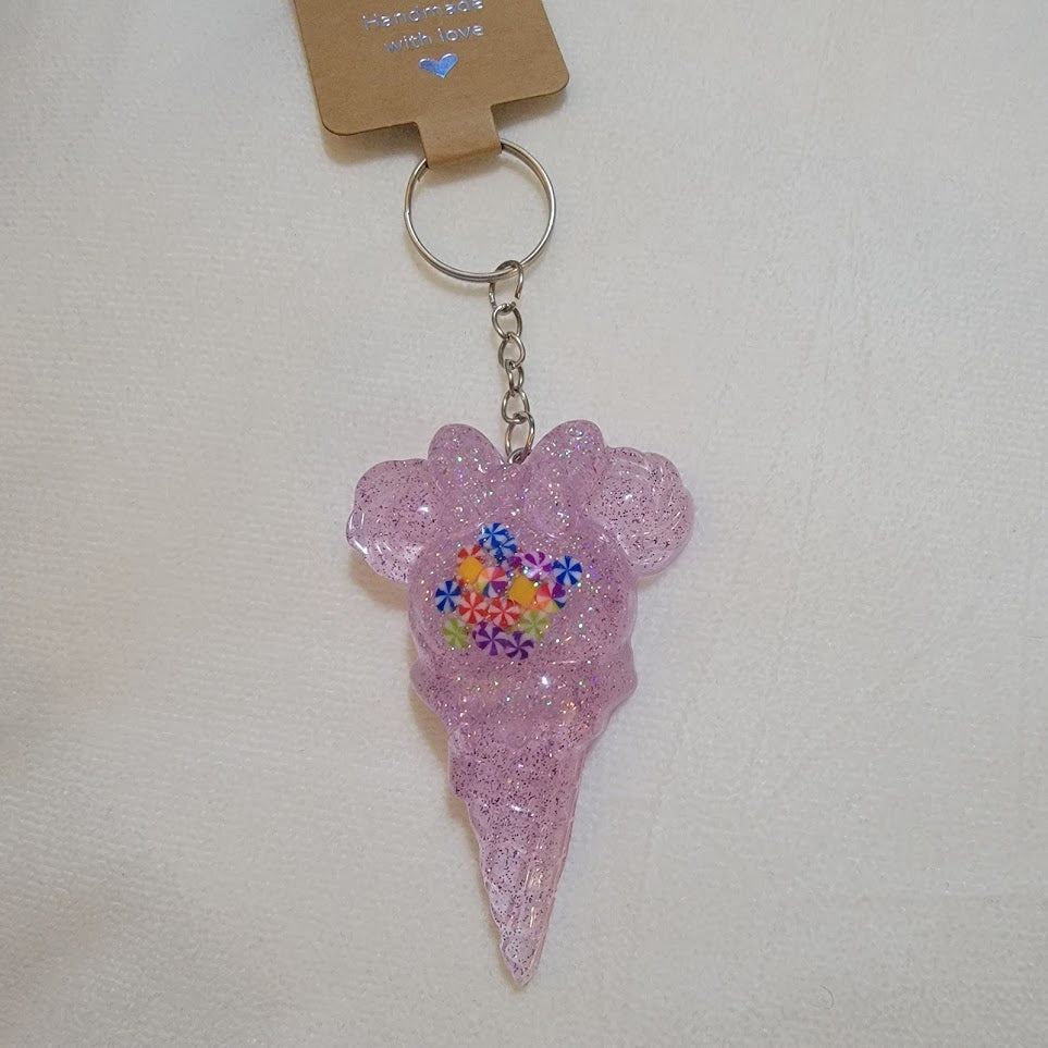 Minnie and Mickey Keychain (sold separately)