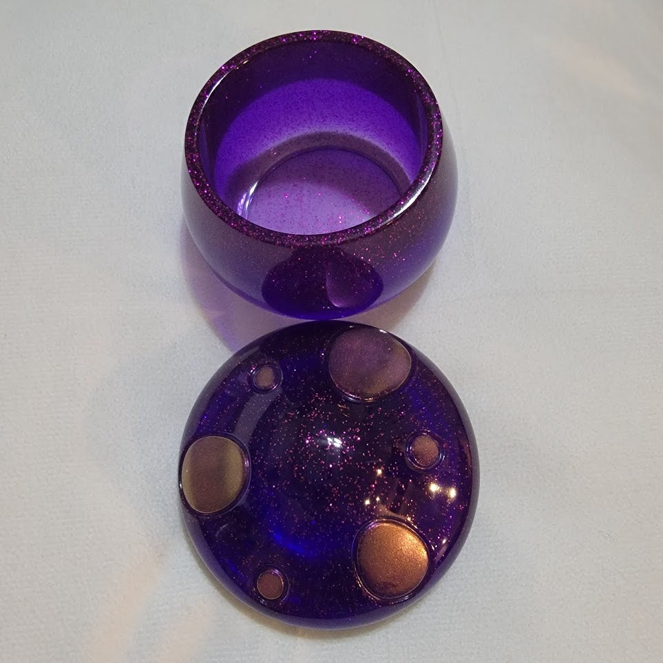 Purple Mushroom Trinket Box