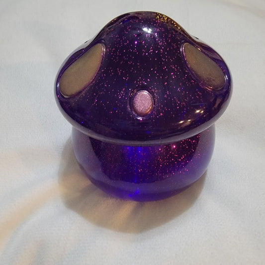 Purple Mushroom Trinket Box