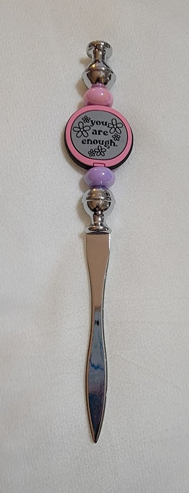 Beaded Letter Opener - "You are Enough"