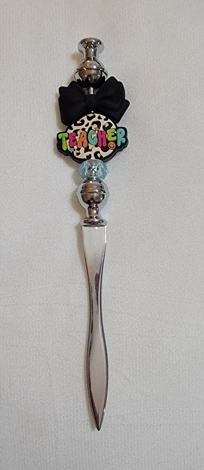 Beaded Letter Opener - "Teacher"