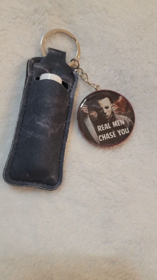 "Real Men Chase You" Keychain