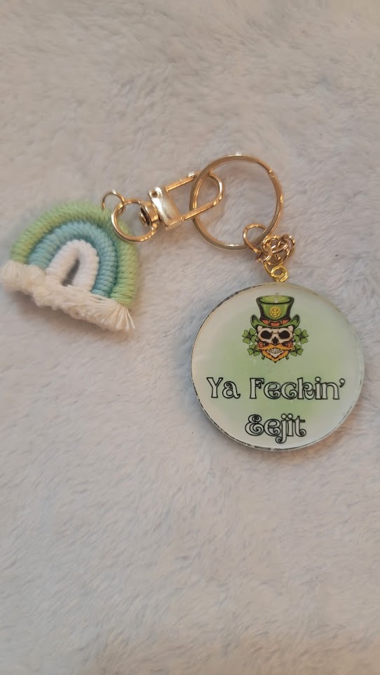 "Ya Feckin' Eejit" Keychain