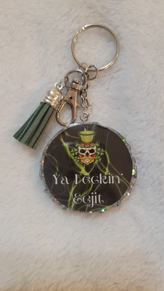 "Ya Feckin' Eejit" Keychain