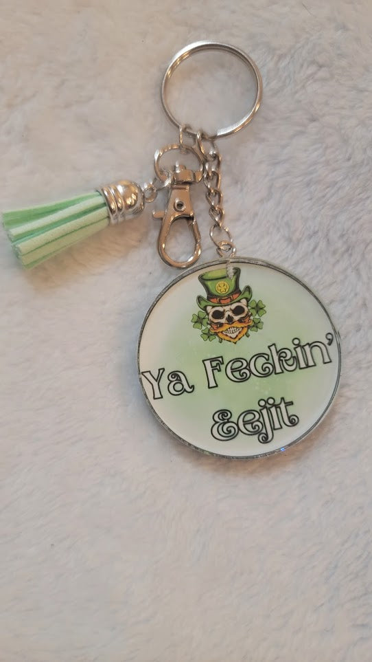 "Ya Feckin' Eejit" Keychain