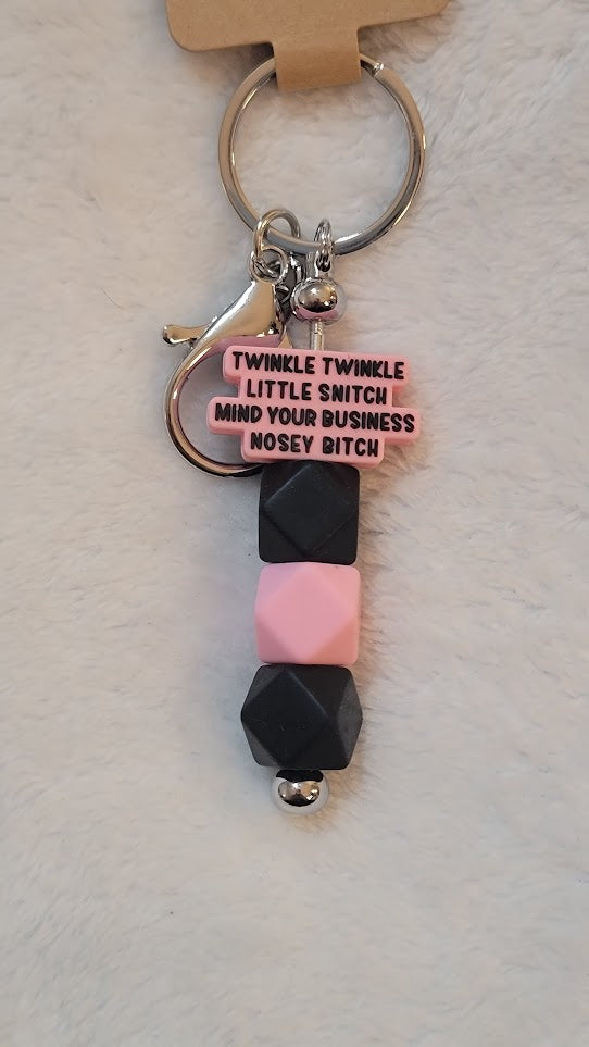 "Twinkle twinkle little snitch" bar keychain