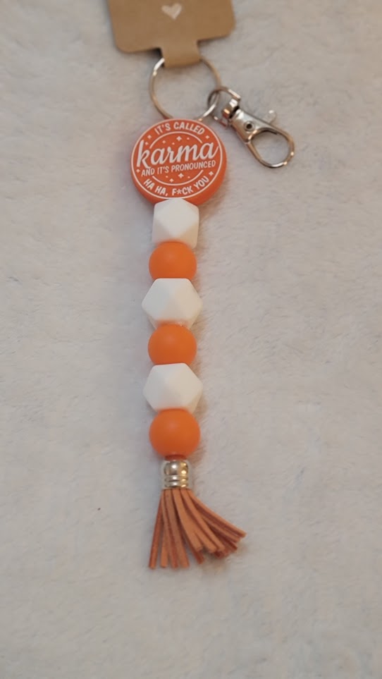 "It's called karma" keychain