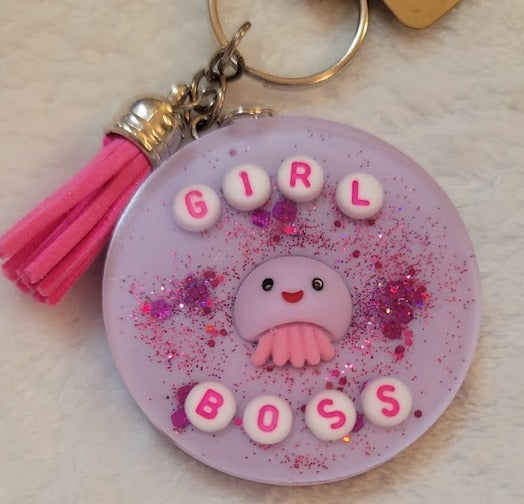 "Girl Boss" Key Chain