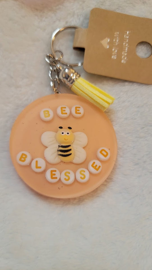 Bee Blessed" Key Chain