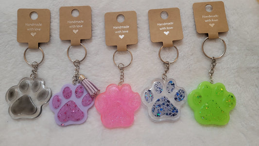 Paw Print Keychain