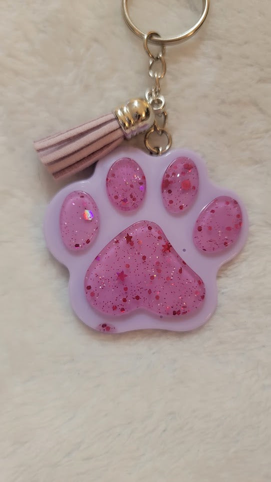 Paw Print Keychain