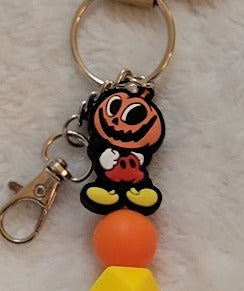 Pumpkin head Mickey Keychain