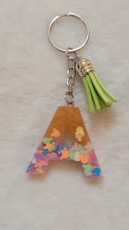 "A" Letter Keychain - Multiple Styles Available