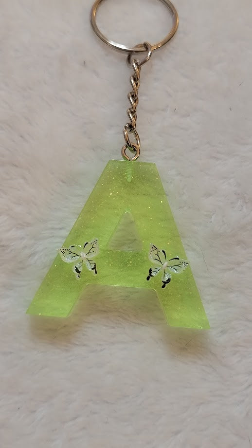 "A" Letter Keychain - Multiple Styles Available