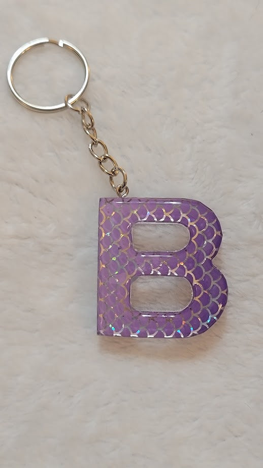 "B" Letter Keychain - Multiple Styles Available