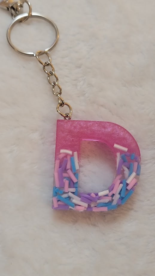 "D" Letter Keychain - Multiple Styles Available