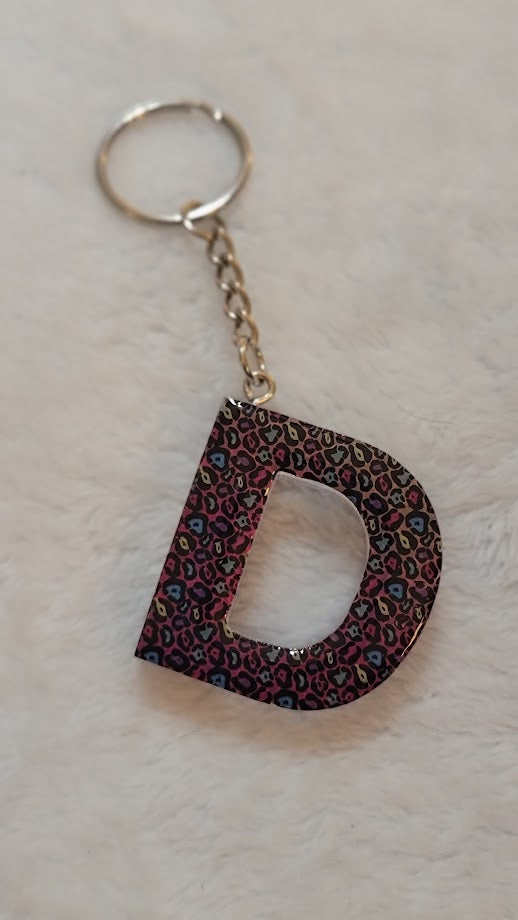 "D" Letter Keychain - Multiple Styles Available